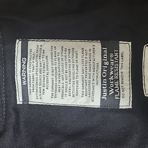 Men's Justin Original Workwear Flame Resistant Coat, Size Large - Picture 4 of 16